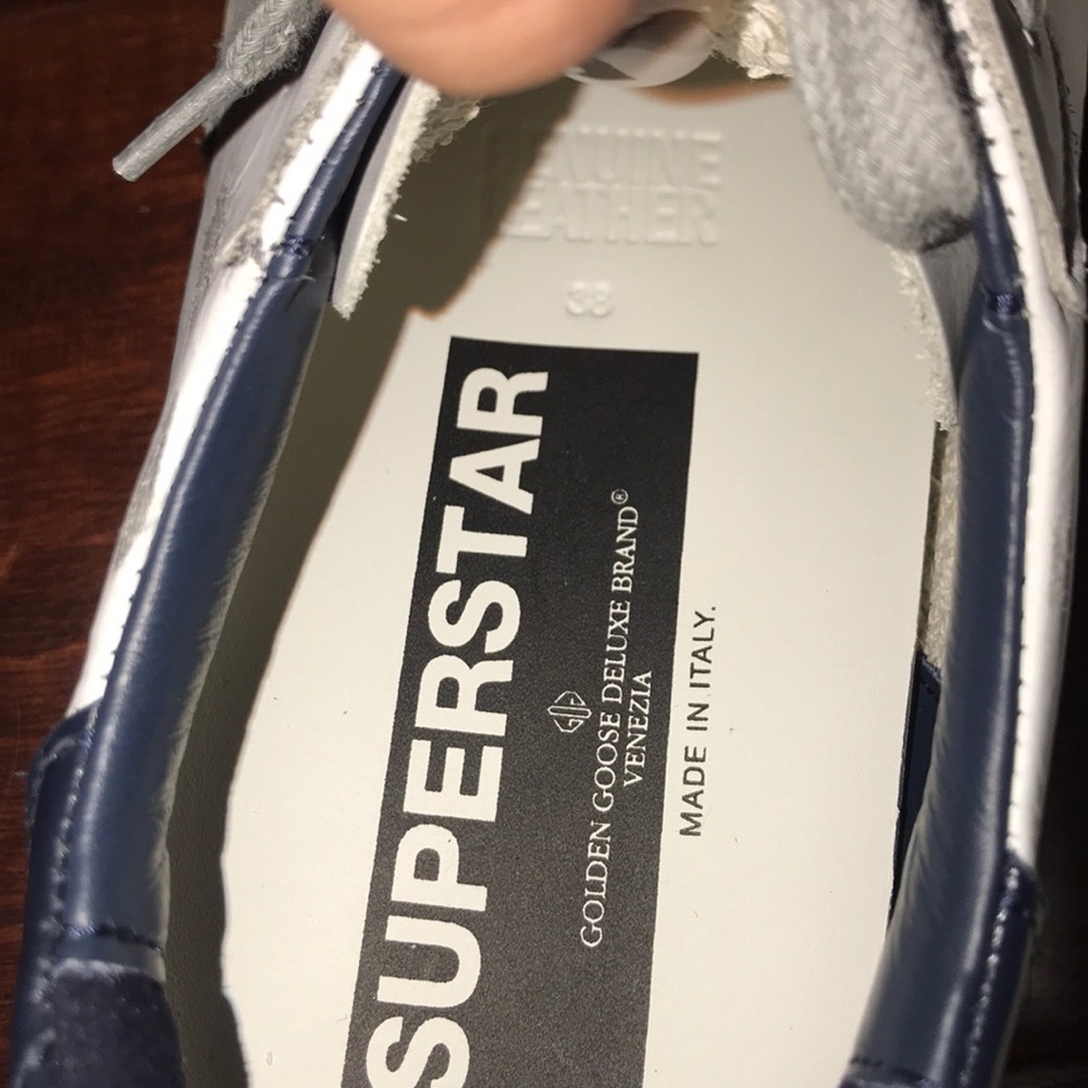 Golden Goose White and Gray Sneakers - Picture 6 of 6